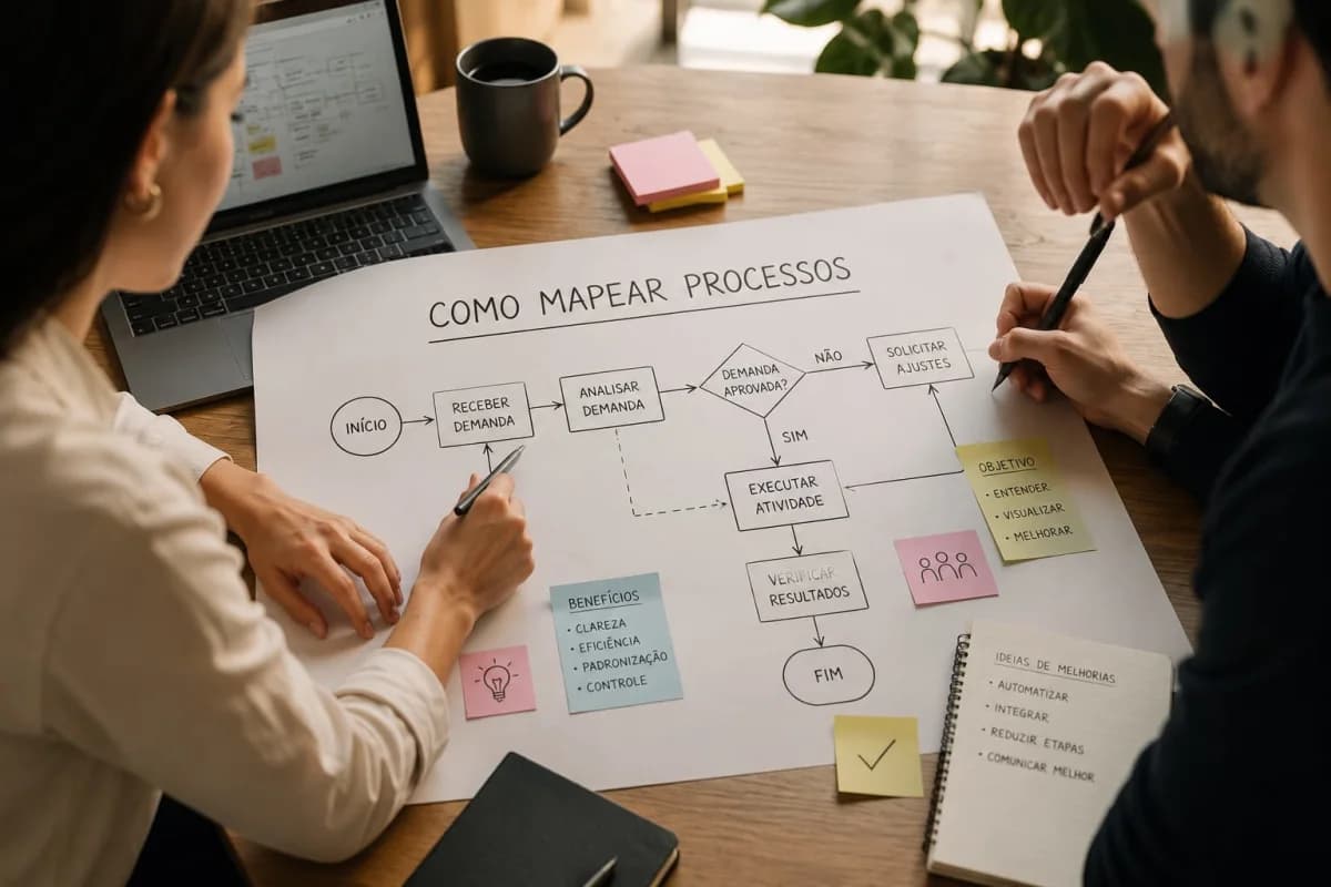Mapeamento de processos para parar de perder tempo e dinheiro
