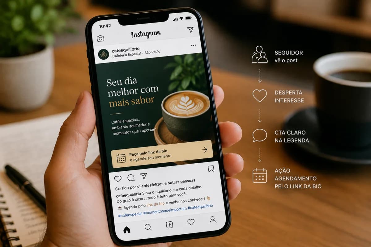 Call to action para o Instagram e para as redes sociais